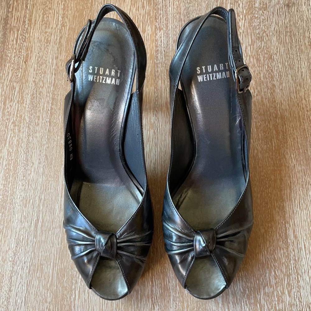 Stuart Weitzman Open Toe Twist Size 8 - image 2